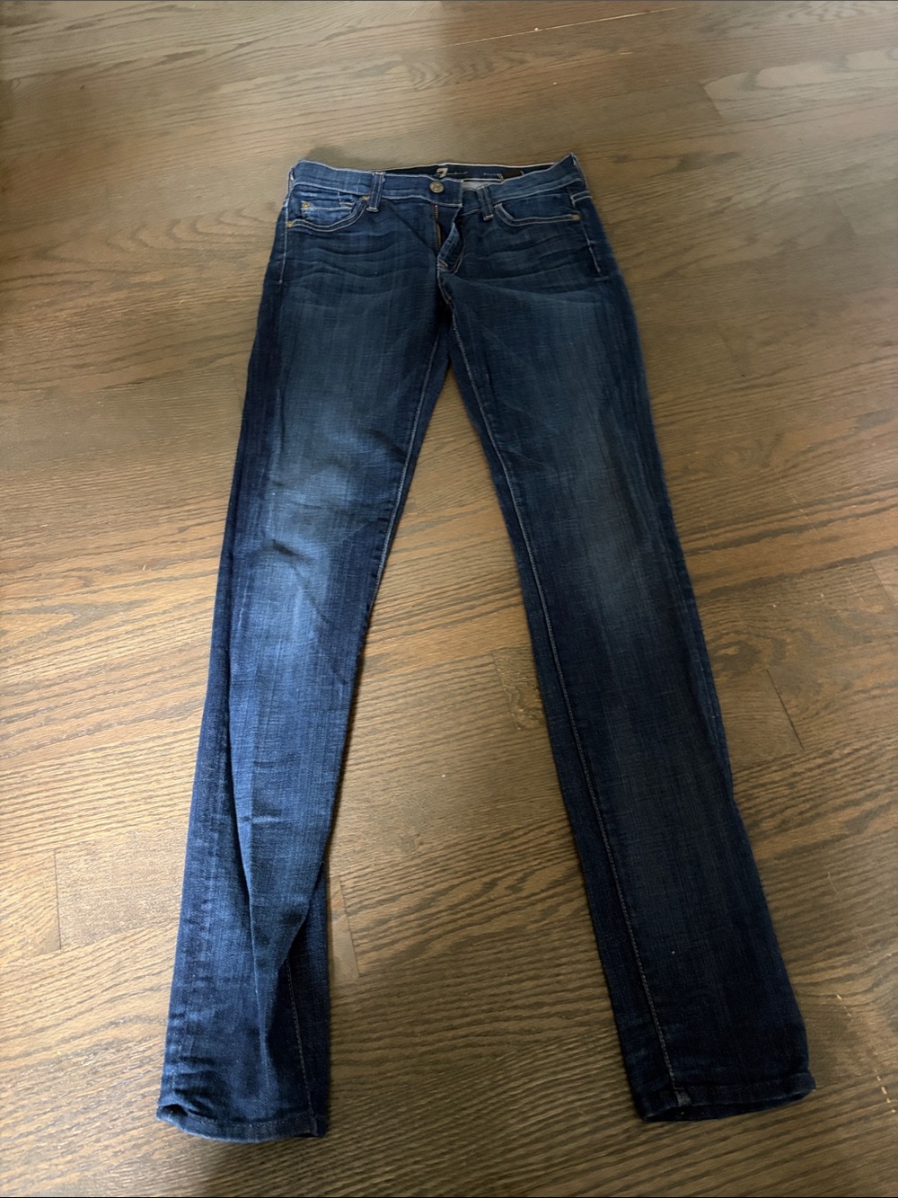 7 of all man kind. Women's Dark Blue Slim Fit Jeans